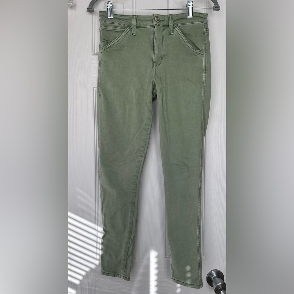American Eagle Outfitters Green Skinny Jeans